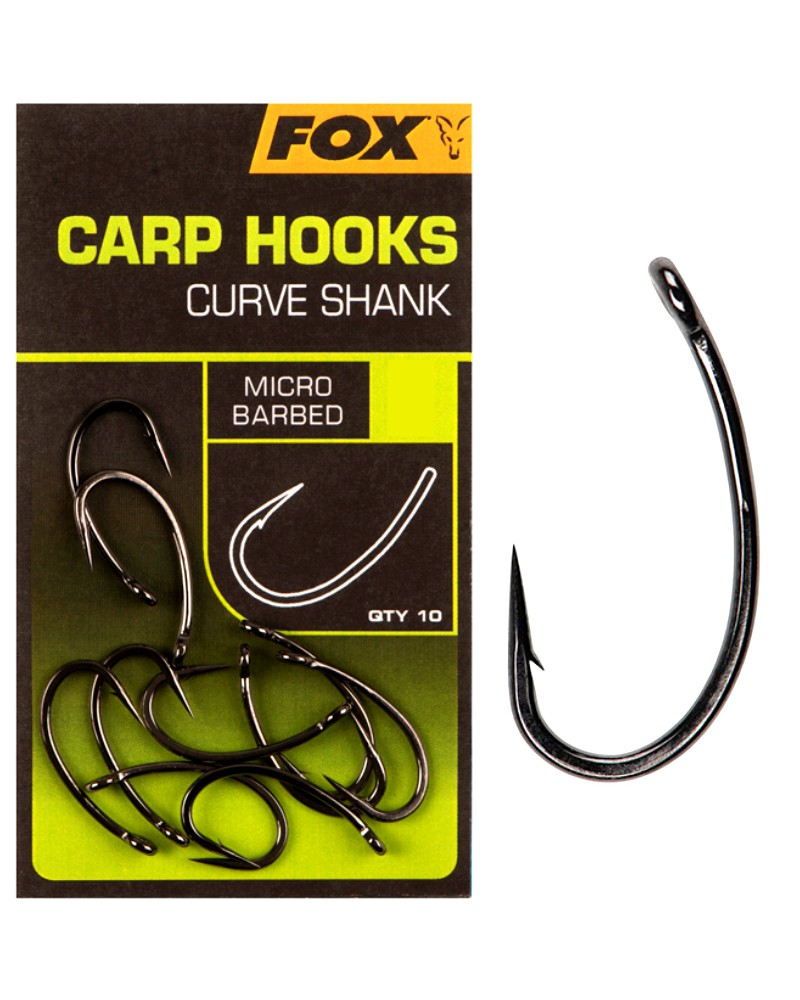 Haczyki Karpiowe Fox Edges Carp Hooks Curve Shank Nr 4 10szt.