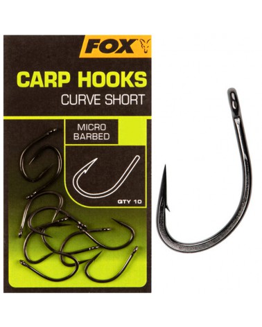 Haczyki Karpiowe Fox Edges Carp Hooks Curve Shank Short Nr 2 10szt.