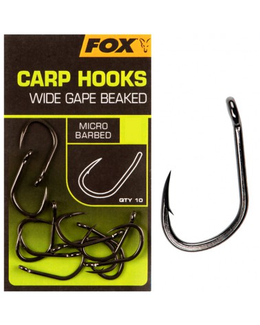 Haczyki Karpiowe Fox Edges Carp Hooks Wide Gape Beaked Nr 4 10szt.