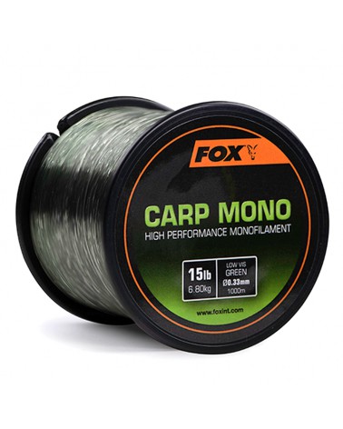 Żyłka Karpiowa Fox Edges Carp Mono Zielona 0.35mm 18lb 8.20kg 1000m