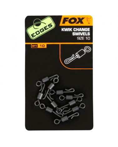 Krętlik Do Szybkiej Wymiany Fox Edges Kwik Change Swivels Nr 10 10szt.