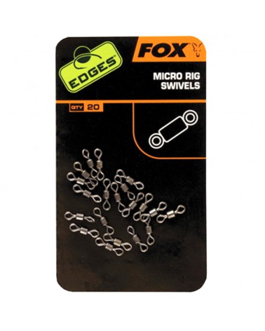 Krętlik Fox Edges Micro Rig Swivels Do Zestawów Karpiowych 20szt.