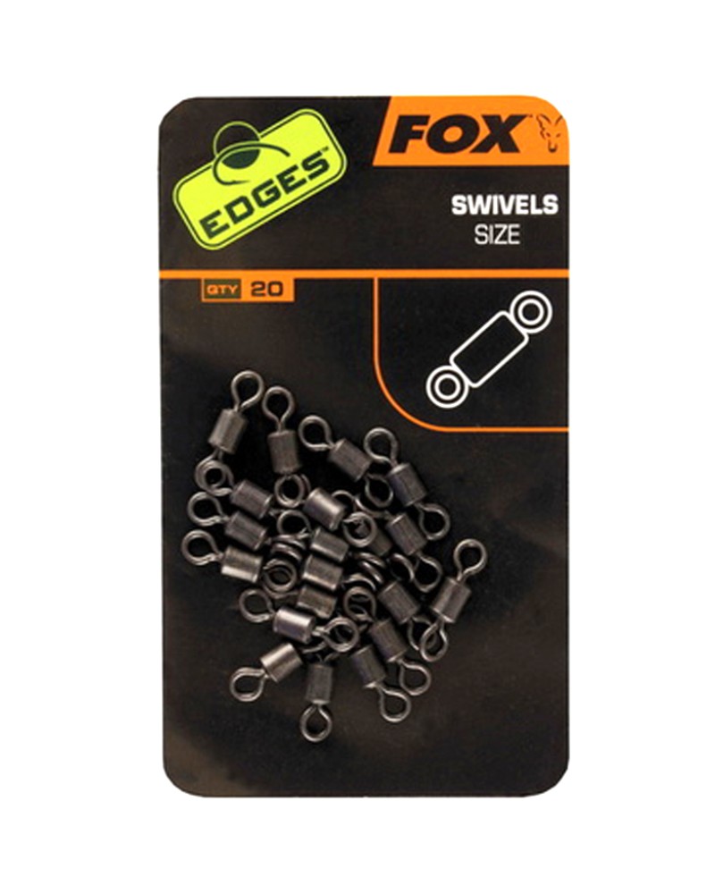 Krętlik Fox Edges Swivels Do Zestawów Karpiowych Nr 10 20szt.