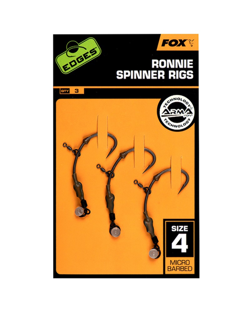 Przypon Karpiowy Fox Edges Ronnie Medium Curve Nr 4 3szt.