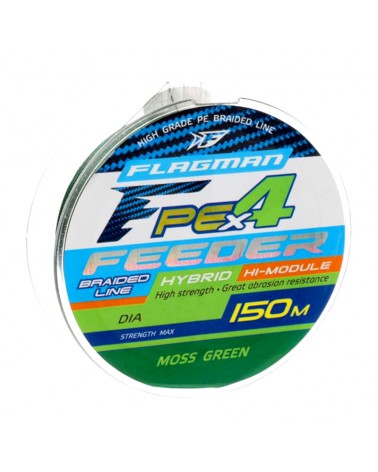Plecionka Flagman Braid Pe Hybrid F4 Feeder 0.12mm 6.4kg 300m Mossgreen