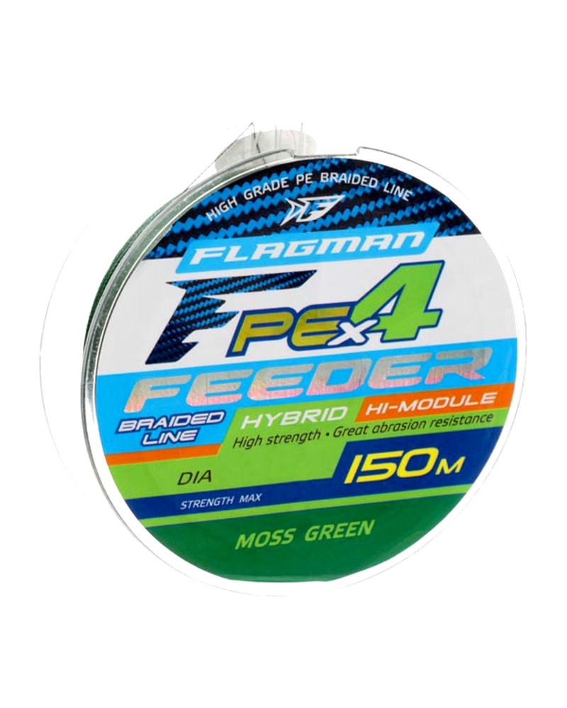 Plecionka Flagman Braid Pe Hybrid F4 Feeder 0.14mm 7.7kg 150m Mossgreen