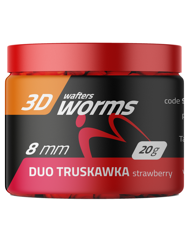 Top Worms MatchPro Wafters Duo Strawberry Truskawka 8mm 20g