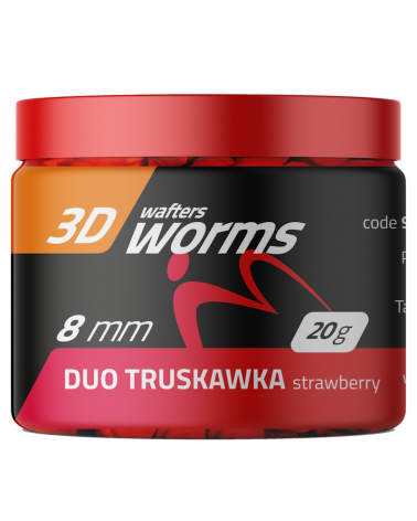 Top Worms MatchPro Wafters Duo Strawberry Truskawka 8mm 20g