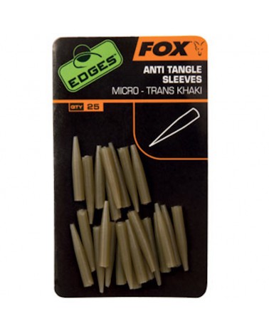 Rurka Antysplątaniowa Fox Edges Anti Tangle Sleeve Micro Khaki 25szt.