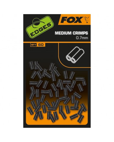 Tulejki Zaciskowe Fox Edges Medium Crimps 0.70mm 60szt.