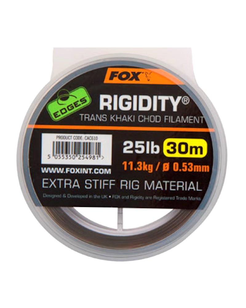 Żyłka Fox Edges Rigidity Chod Filament 0.53mm 25lb 11.3kg 30m