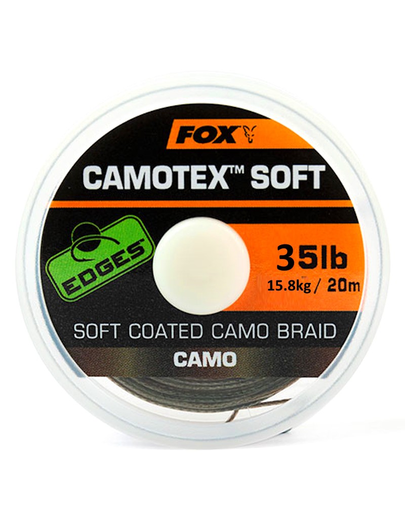 Plecionka Przyponowa Fox Edges W Otulinie Camotex Soft Camo 35lb 15.8kg 20m
