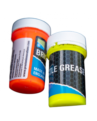 Wazelina Preston Fluo Czerwona Żółta Do Spławików Bristle Grease 2szt.