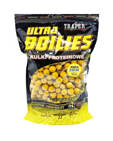 Kulki Proteinowe Traper Ultra Zanętowe Wanilia 20mm 1kg