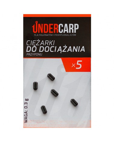 Ciężarki Do Dociążania Przyponu Undercarp 0.3g 5szt.