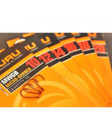 Haczyki Guru MWGB Hook Size 16 Barbed/Eyed 10szt.