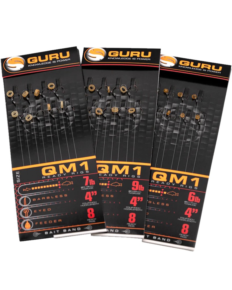 Haczyki Guru Z Przyponem QM1 Bait Bands 10cm Roz.10 0.22mm