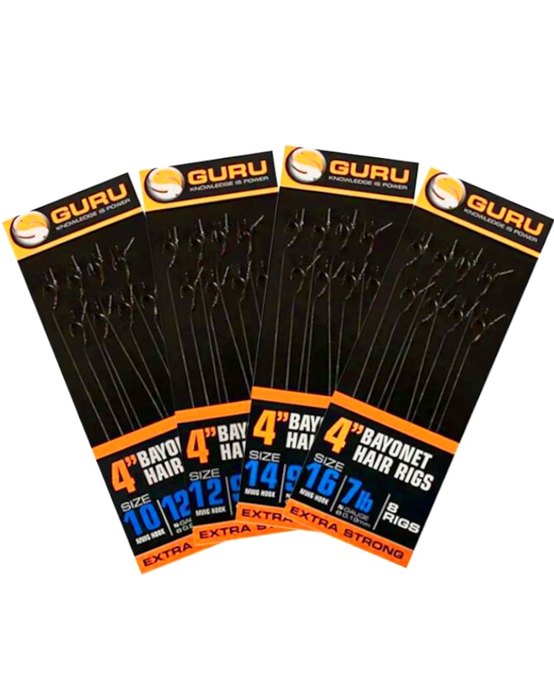 Haczyki Guru Z Przyponem QM1 With Bayonet Rigs 10cm Roz.16 0.17mm