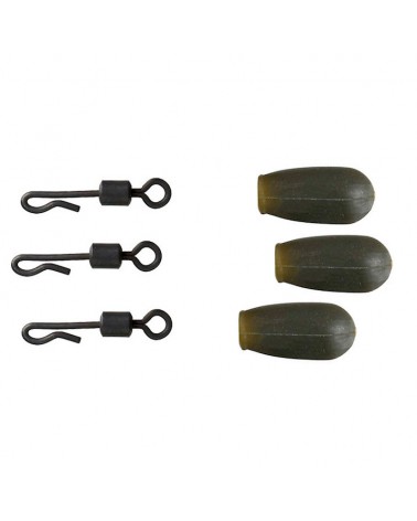 Łącznik Flagman Do Wymiany Przyponu Method Feeder Swivel Quick Beads 3szt.