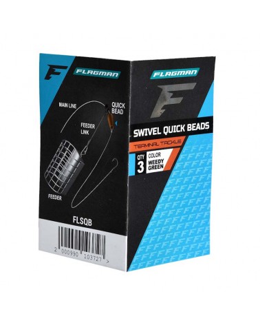 Łącznik Flagman Do Wymiany Przyponu Method Feeder Swivel Quick Beads 3szt.