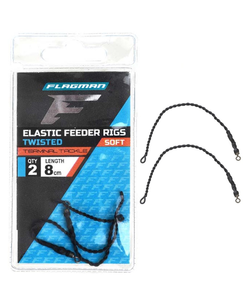 Gotowy Zestaw Flagman Elastic Feeder Rig 8cm Soft 2szt.