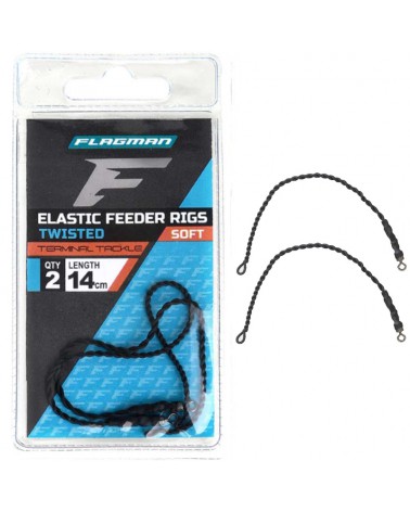 Gotowy Zestaw Flagman Elastic Feeder Rig 14cm Soft 2szt.