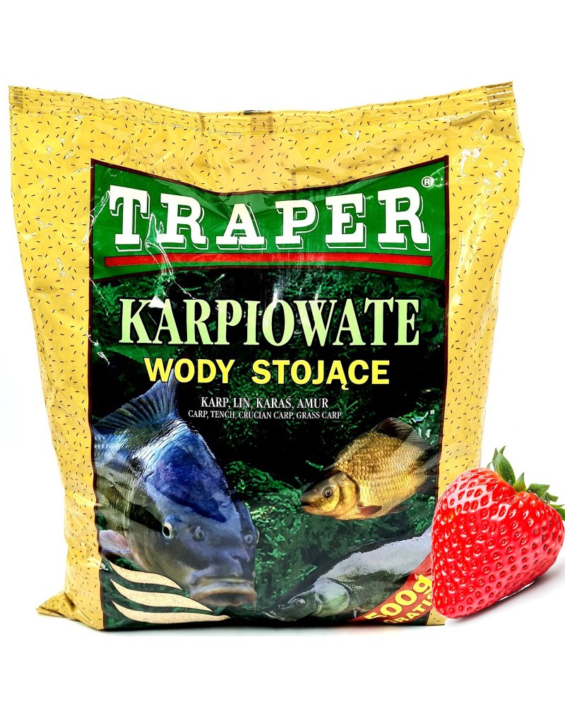 Zanęta Traper Karpiowate - Wody Stojące Truskawka 2.5kg