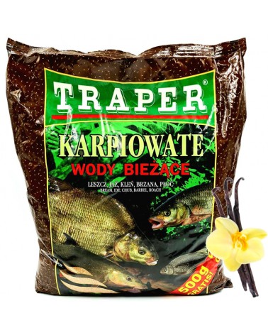 Zanęta Traper Karpiowate - Wody Bieżące Wanilia 2.5kg