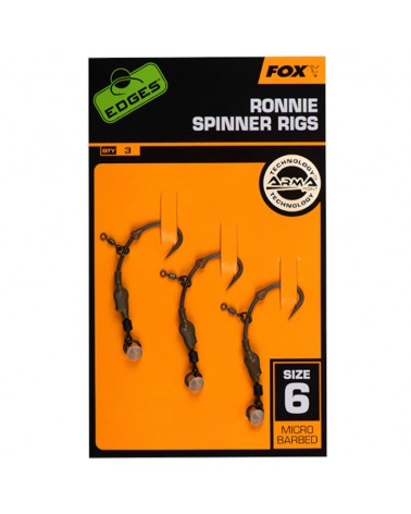 Przypon Karpiowy Fox Edges Ronnie Medium Curve Nr 6 3szt.