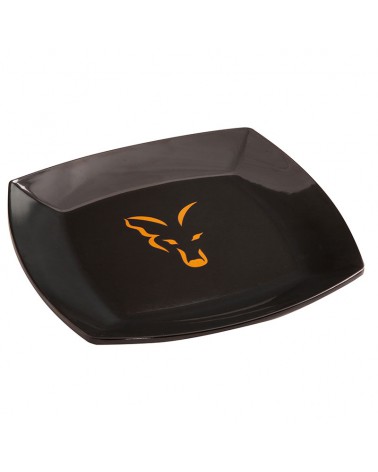 Fox Talerz Biwakowy Czarny Black Plate With Logo 1szt.
