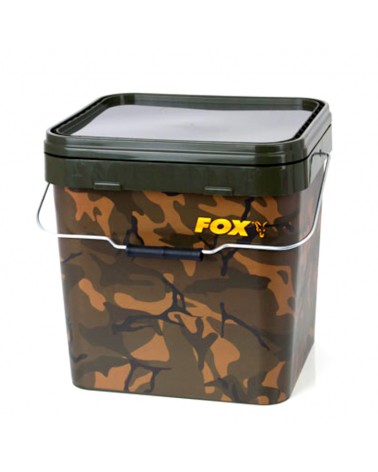 Wiadro Na Kulki Pellet Zanętę Fox Camo Square Bucket 17L