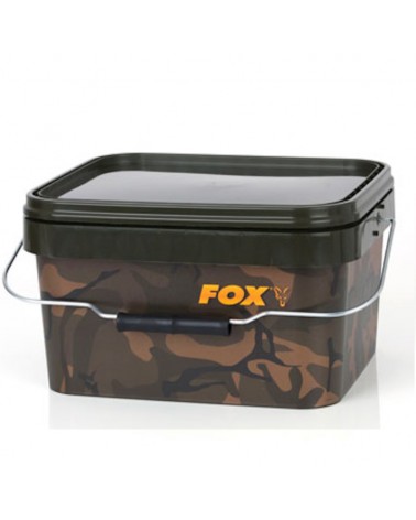 Wiadro Na Kulki Pellet Zanętę Fox Camo Square Bucket 5L
