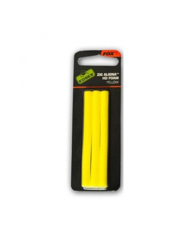 Pianka Pływająca Fox Edges Aligna Foam Yellow Do Zig Rig Żółta 3szt.