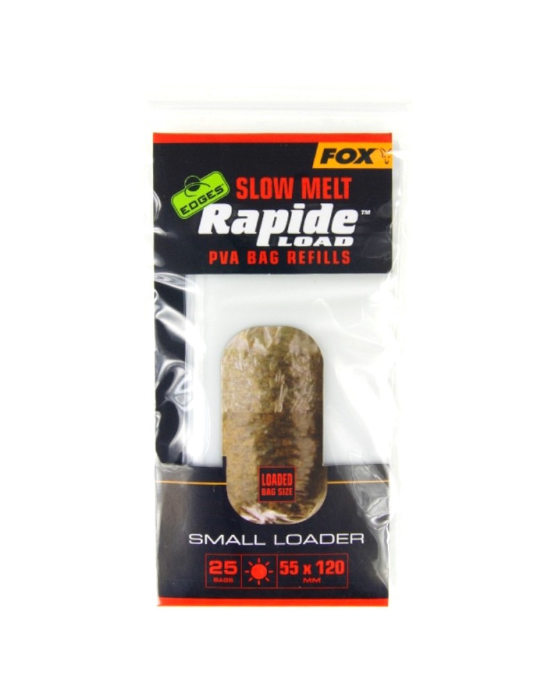 Woreczki PVA Fox Edges Rapide Refills Slow Melt 55x120mm 25szt.