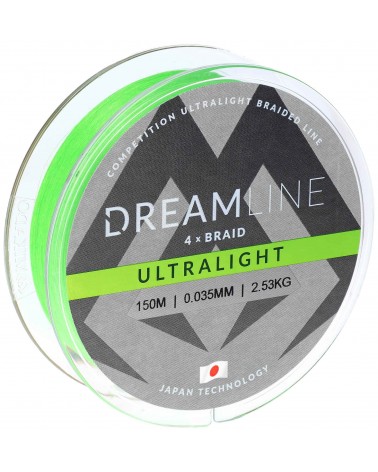 Plecionka Mikado Dreamline Ultralight 0.035mm 2.53kg 150m Fluo Zielona