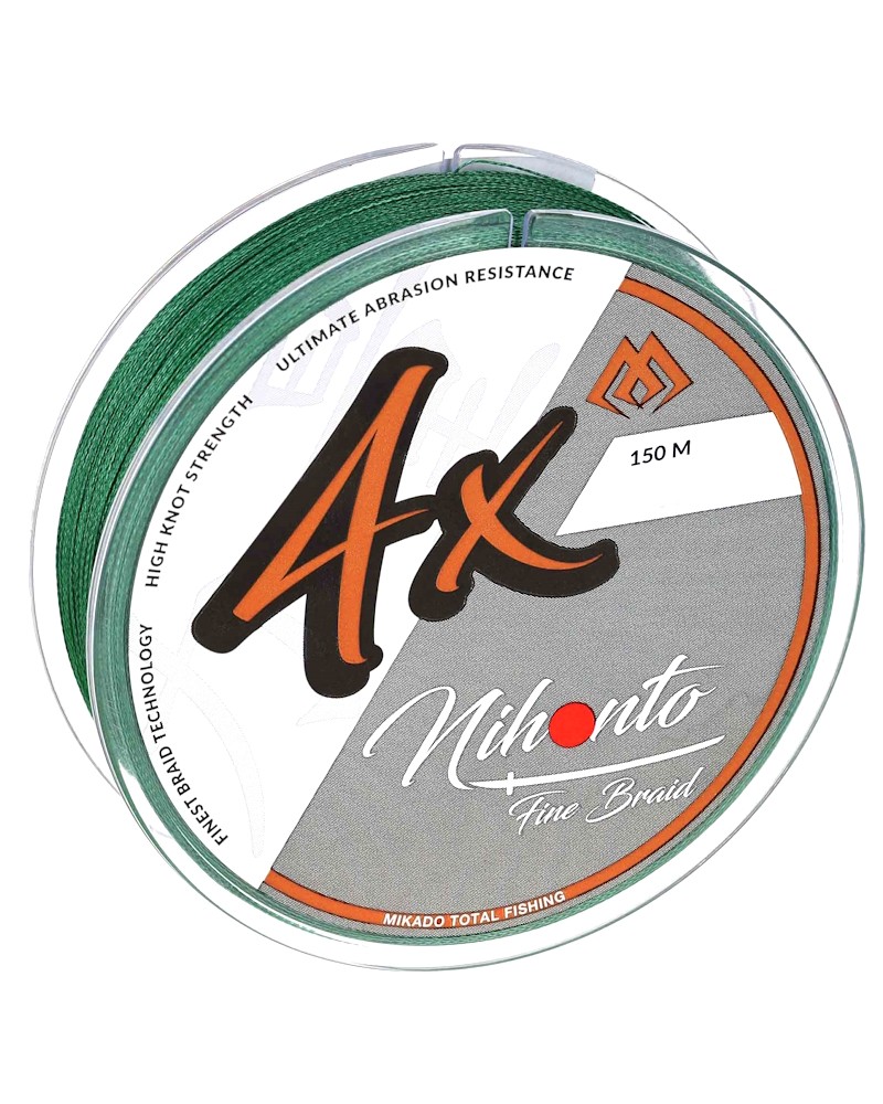 Plecionka Mikado Nihonto Fine Braid 0.10mm 7.7kg 150m Zielona