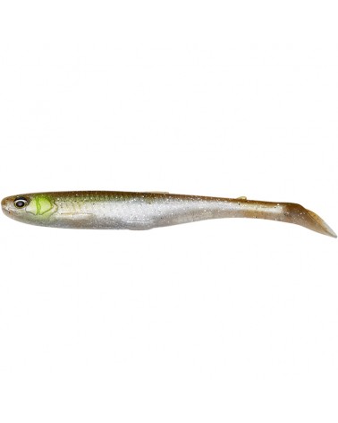 Guma Savage Gear Slender Scoop Shad 9cm 4g Green Silver