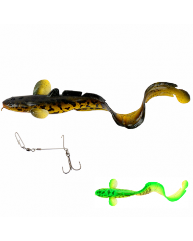 Guma Savage Gear 3D Burbot 25cm 75g Fast Sink Firetiger