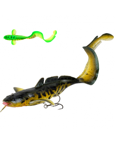Guma Savage Gear 3D Burbot 25cm 75g Fast Sink Firetiger