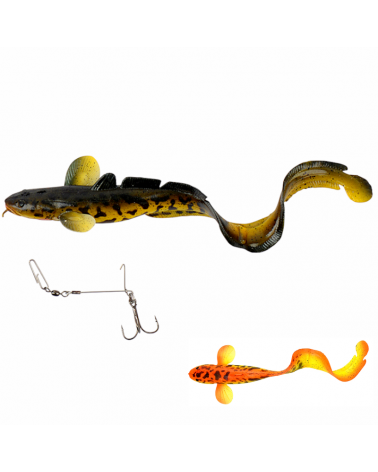 Guma Savage Gear 3D Burbot 25cm 75g Fast Sink Golden Ambulance