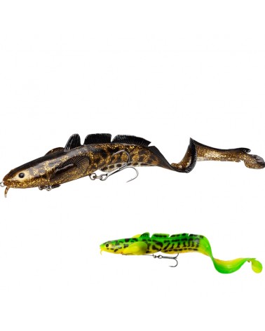 Guma Savage Gear 3D Burbot Shallow 25cm 70g Firetiger Slow Sink