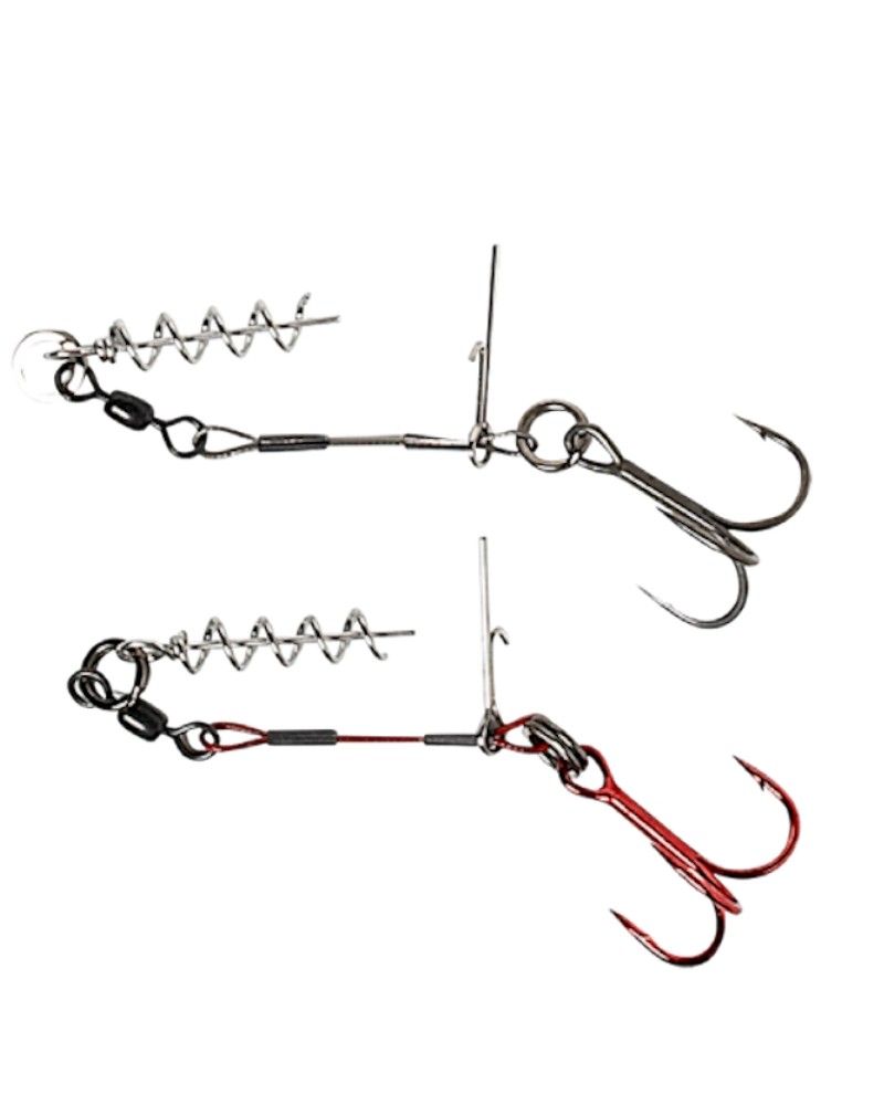 Dozbrojka Savage Gear Carbon49 Corkscrew Stinger No.1/0 23kg 2szt.
