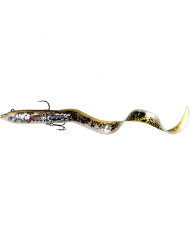 Guma 4D Real Eel Savage Gear 20cm 38g Sinking Olive/Pearl PHP