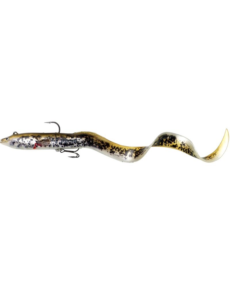 Guma 4D Real Eel Savage Gear 20cm 38g Sinking Olive/Pearl PHP