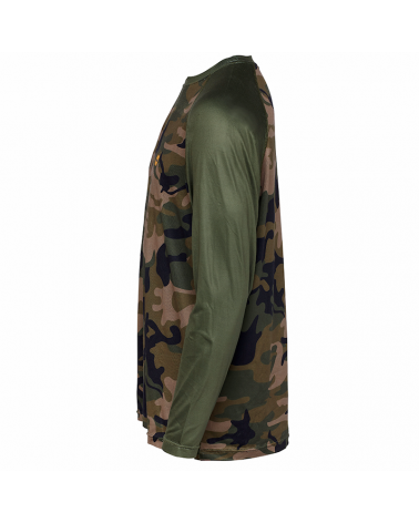 Koszulka Z Długim Rękawem Prologic UV Camo Long Sleeve T-Shirt L Camo/Green