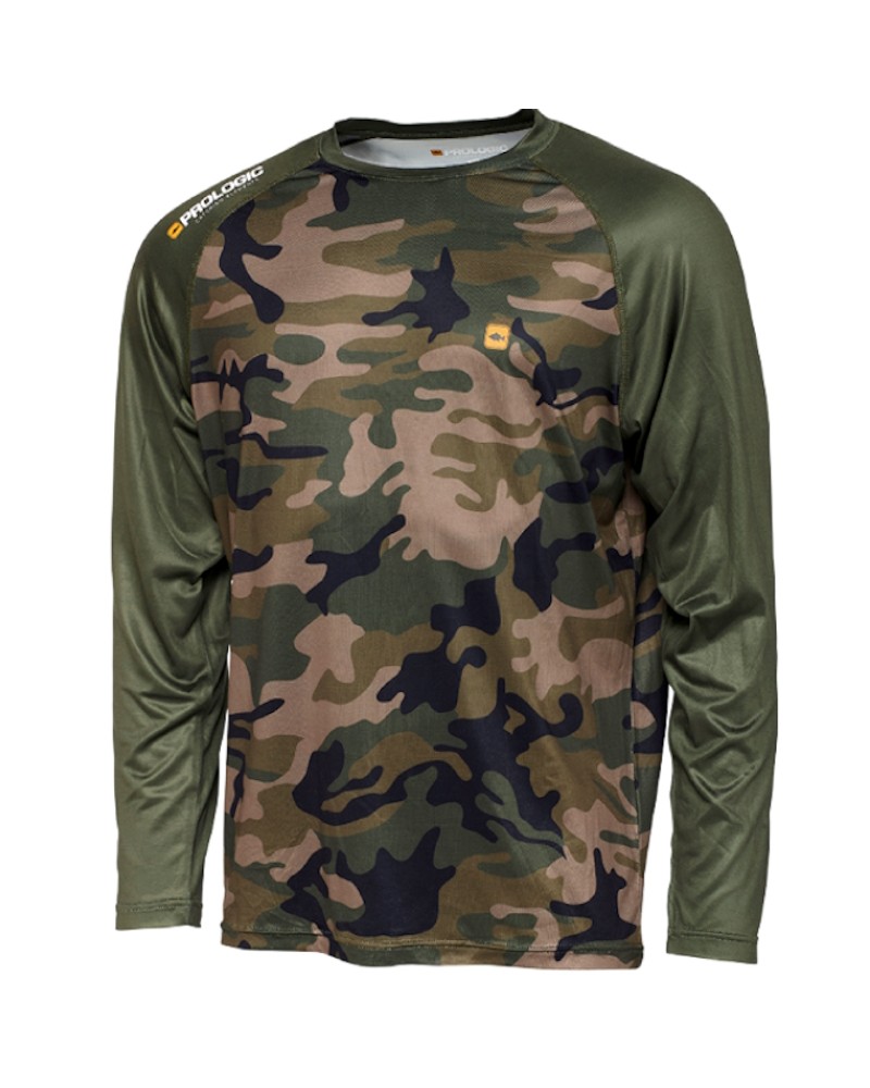 Koszulka Z Długim Rękawem Prologic UV Camo Long Sleeve T-Shirt XXXL Camo/Green