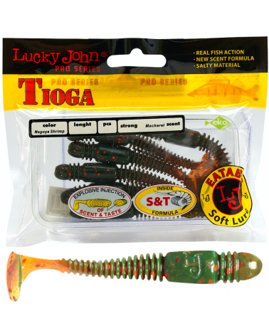 Guma Ripper Lucky John Tioga 2.4" 6.1cm 085 Nagoya Shrimp 9szt.