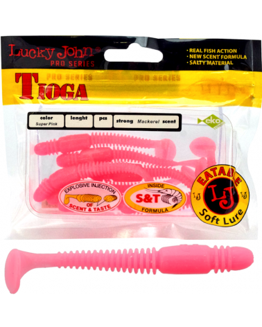 Guma Ripper Lucky John Tioga 2.4" 6.1cm F05 Super Pink 9szt.