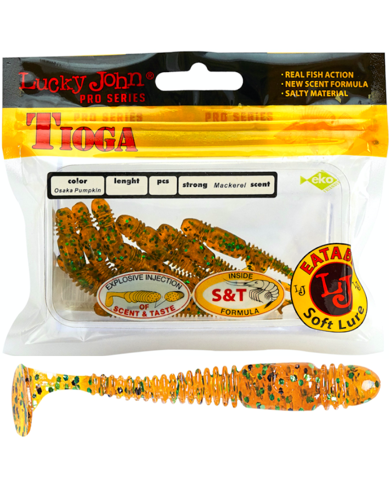 Guma Ripper Lucky John Tioga 2.4" 6.1cm PA19 Osaka Pumpkin 9szt.