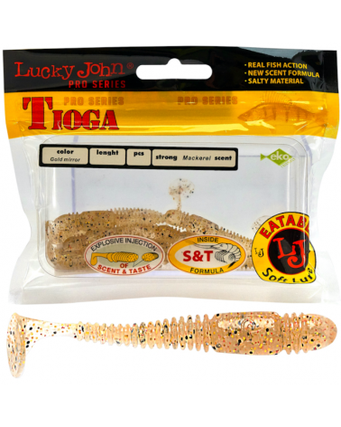 Guma Ripper Lucky John Tioga 2.4" 6.1cm S10 Gold Mirror 9szt.